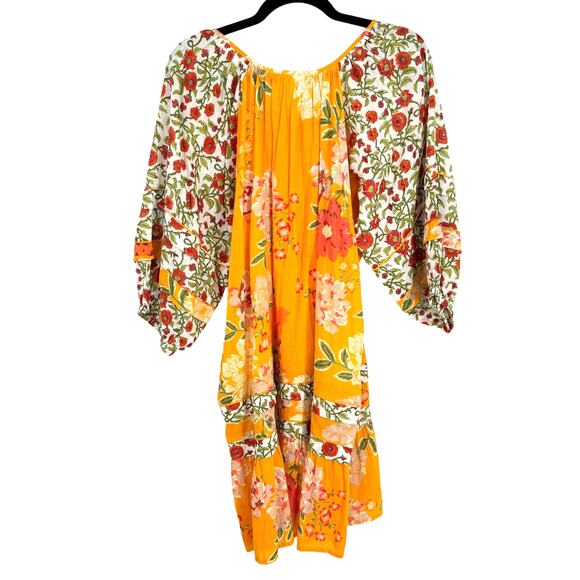 Roller Rabbit Semara Tamania Dress Floral Boho Cotton Dress Small - Picture 11 of 14